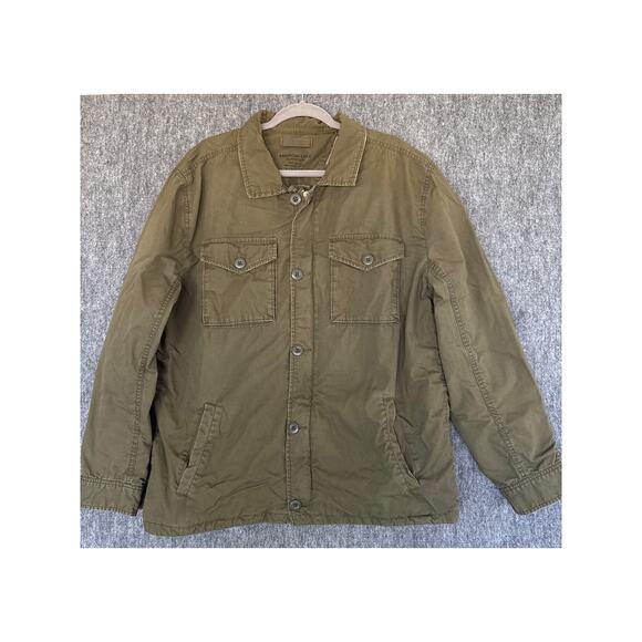 American Eagle Y2K Field Surplus Jacket Mens XXL Green Military Lined Cotton Vtg - Picture 1 of 6